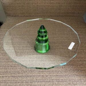Judith Ripka Home Crystal Tree Holiday Serving Centerpiece Platter NWT